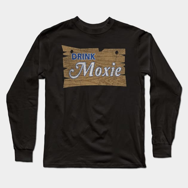 Drink Moxie Long Sleeve T-Shirt by ysmnlettering